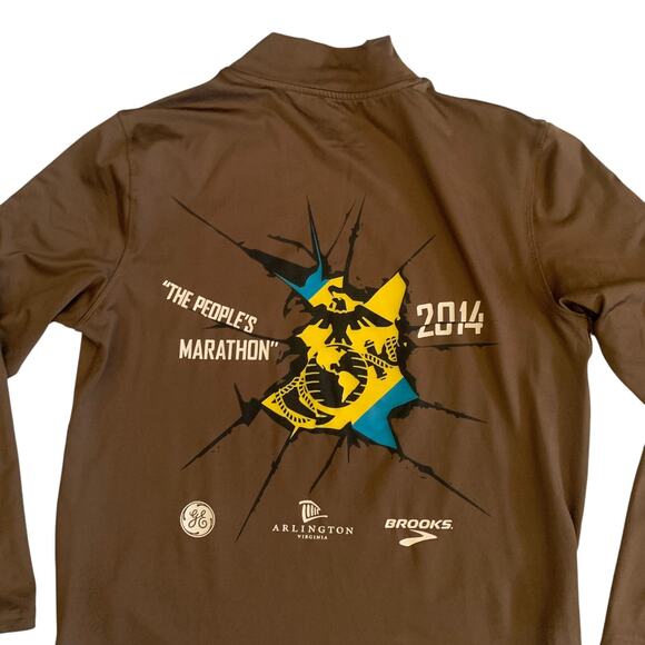 Marine Corps Marathon 2014 Men's Size L Long Sleeve Pullover T-Shirt - Picture 7 of 16